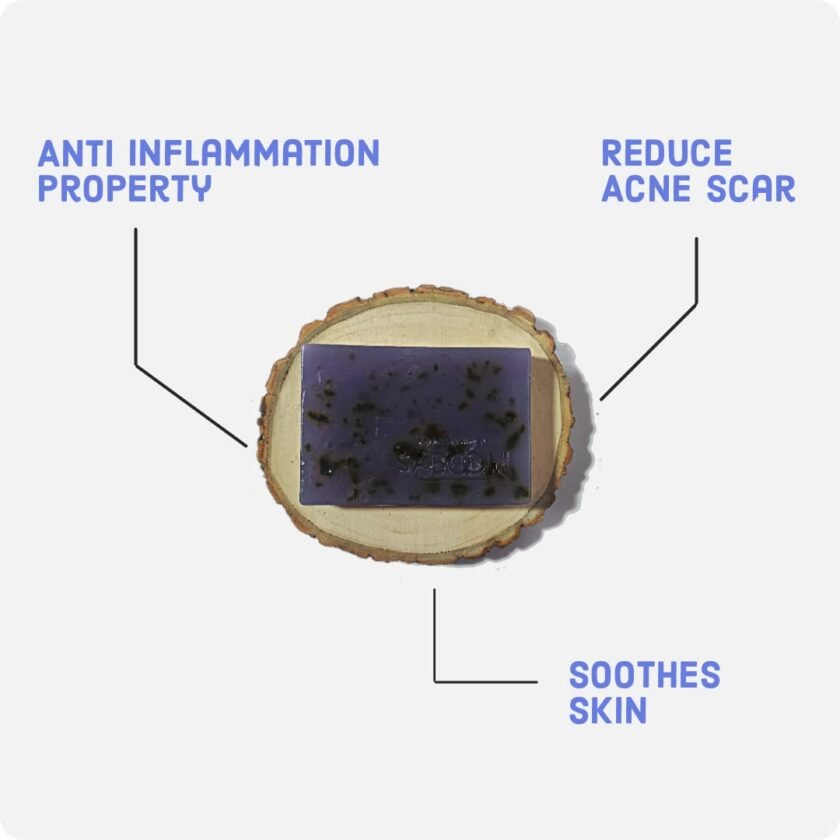 Lavender Handmade Natural Soap With Glycerine & Lavender Oil - Image 2