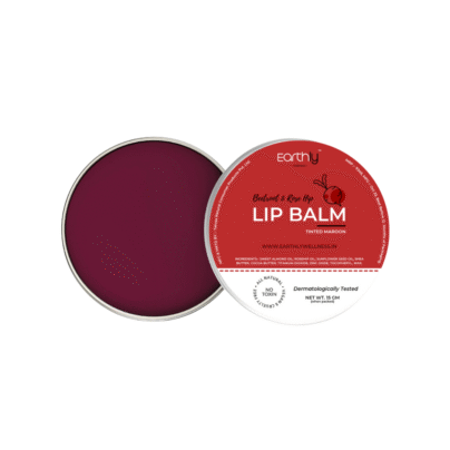 Beetroot Lip Balm with Rosehip & Almond Oil for Soft and Naturally Pink Lips | Fades Lip Pigmentation | SPF 30 | Maroon Tint